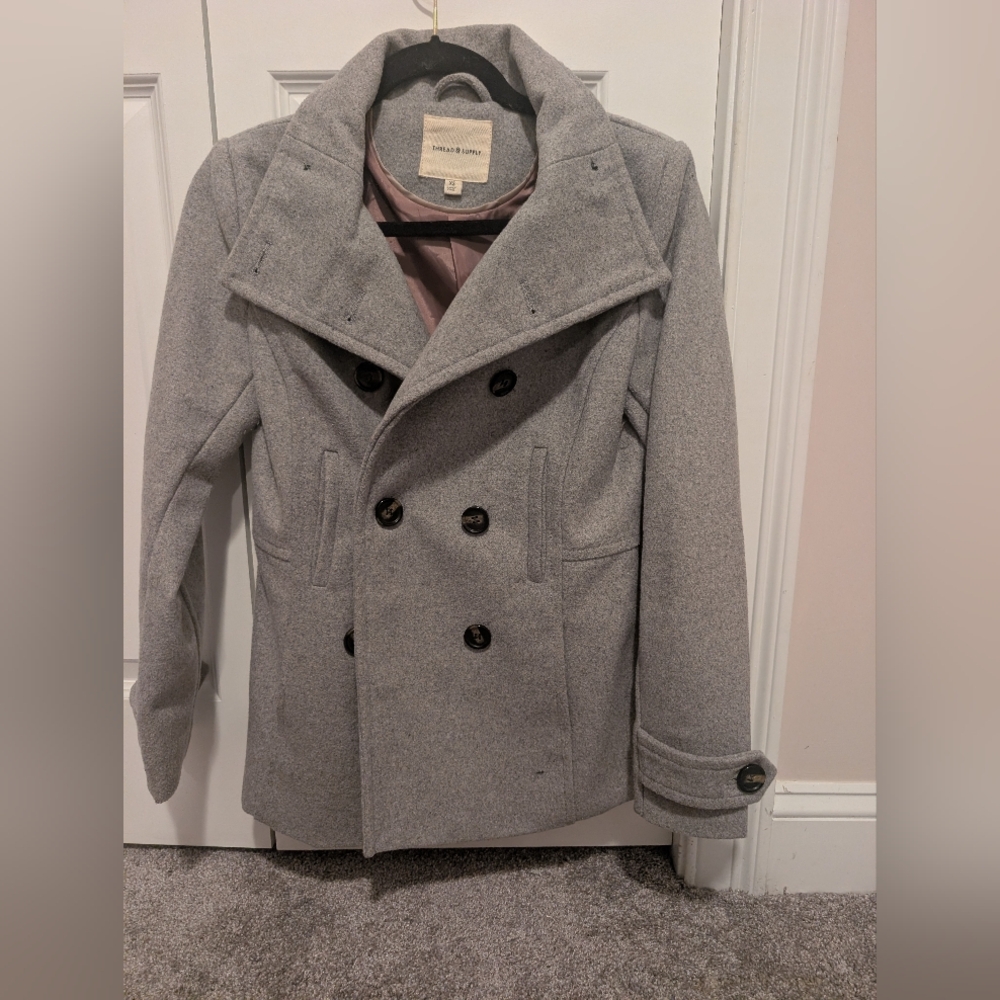 Thread & Supply Light Gray Peacoat